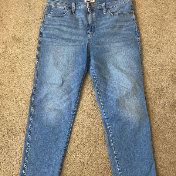 Madewell Denim - Madewell Classic Light Blue Cropped Straight-Leg Jeans Women’s Size 32